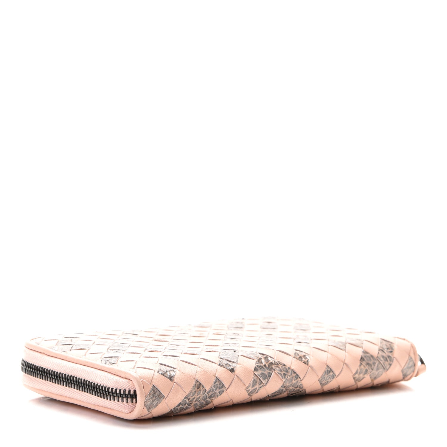 Bottega Veneta Nappa Intrecciato Ayers Zip Around Wallet Flamingo 4 of 13
