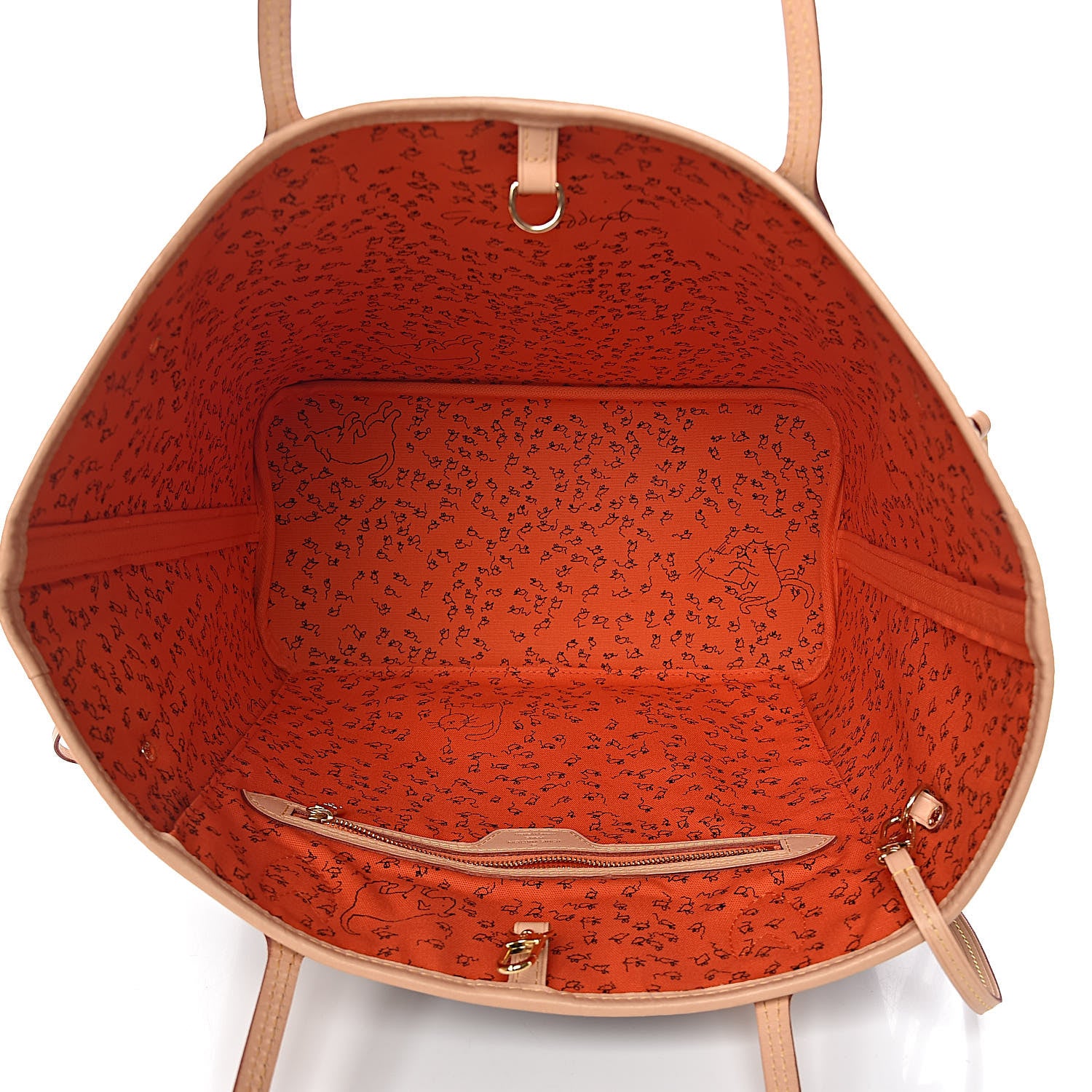 Louis Vuitton Catogram Neverfull MM Marron 6 of 12