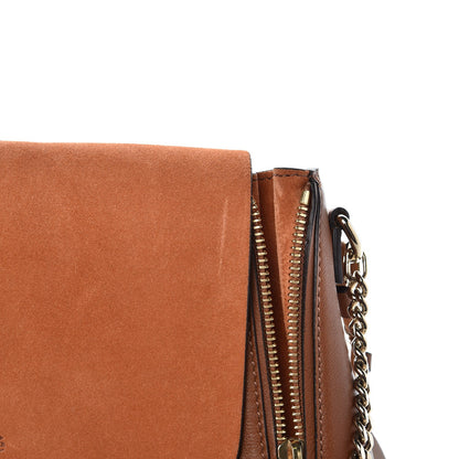 Chloe Suede Calfskin Medium Faye Backpack Tan 7 of 9