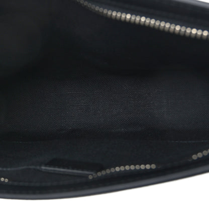 Gucci GG Supreme Monogram Selleria Calfskin Web New Web Cosmetic Case Black 5 of 9
