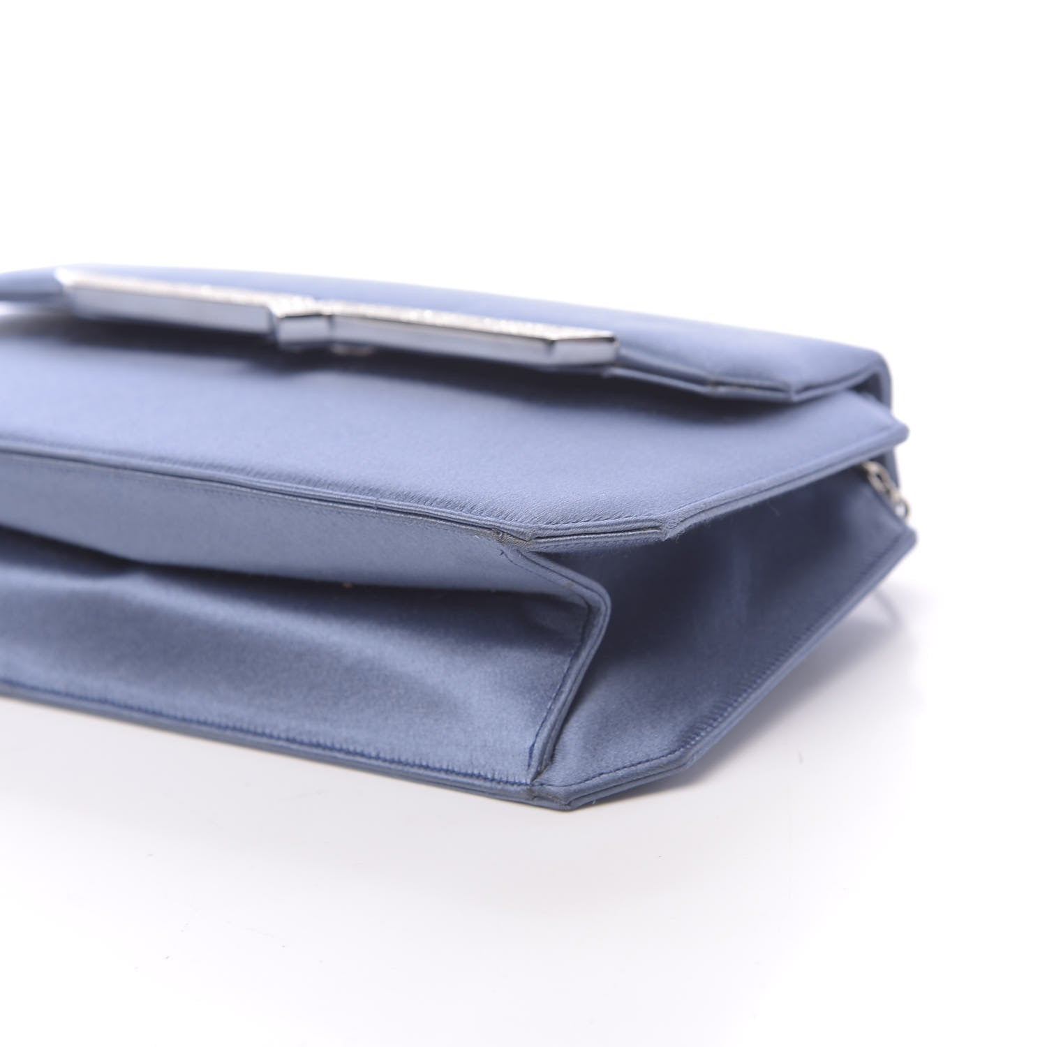 Judith Leiber Crystal Satin Clutch Blue 11 of 11