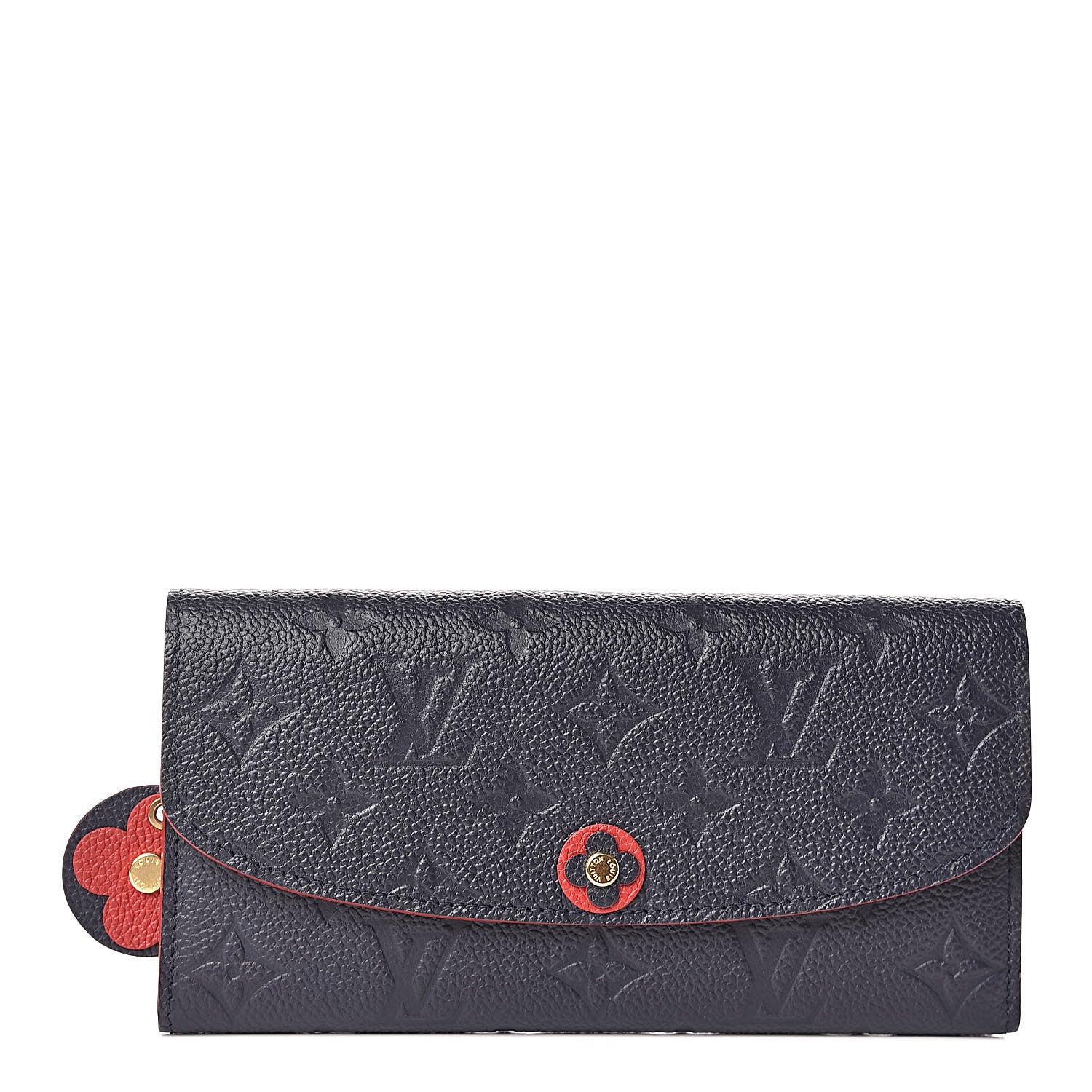 Louis Vuitton Empreinte Bloom Flower Emilie Wallet Marine Rouge 1 of 8