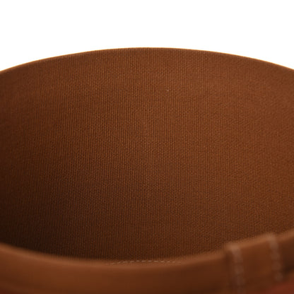 Celine Calfskin Triomphe Canvas Medium Tambour Bag Tan 9 of 11