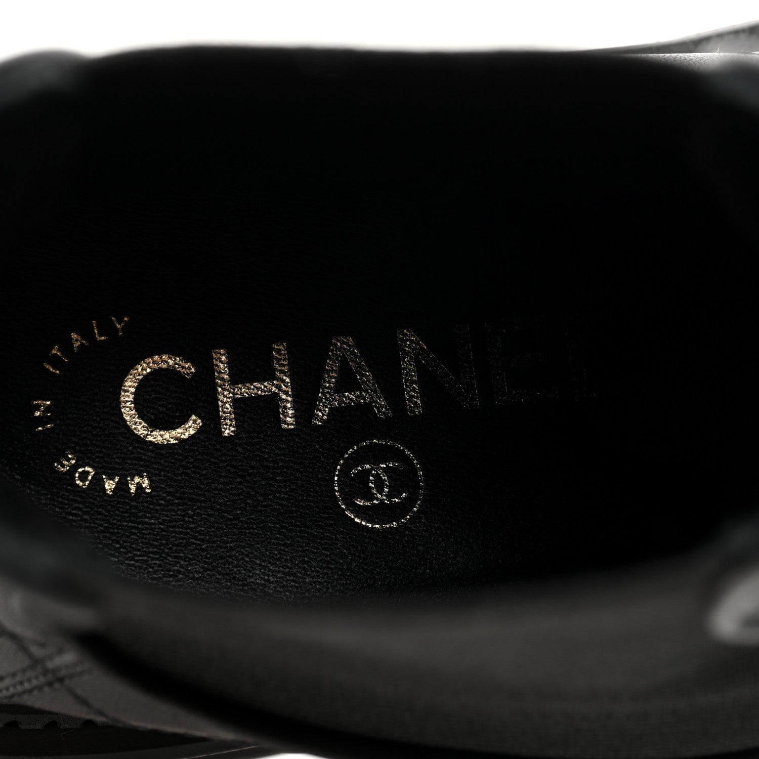 Chanel Calfskin Patent Cap Toe Quilted Short Boots 35.5 Black 7 of 9