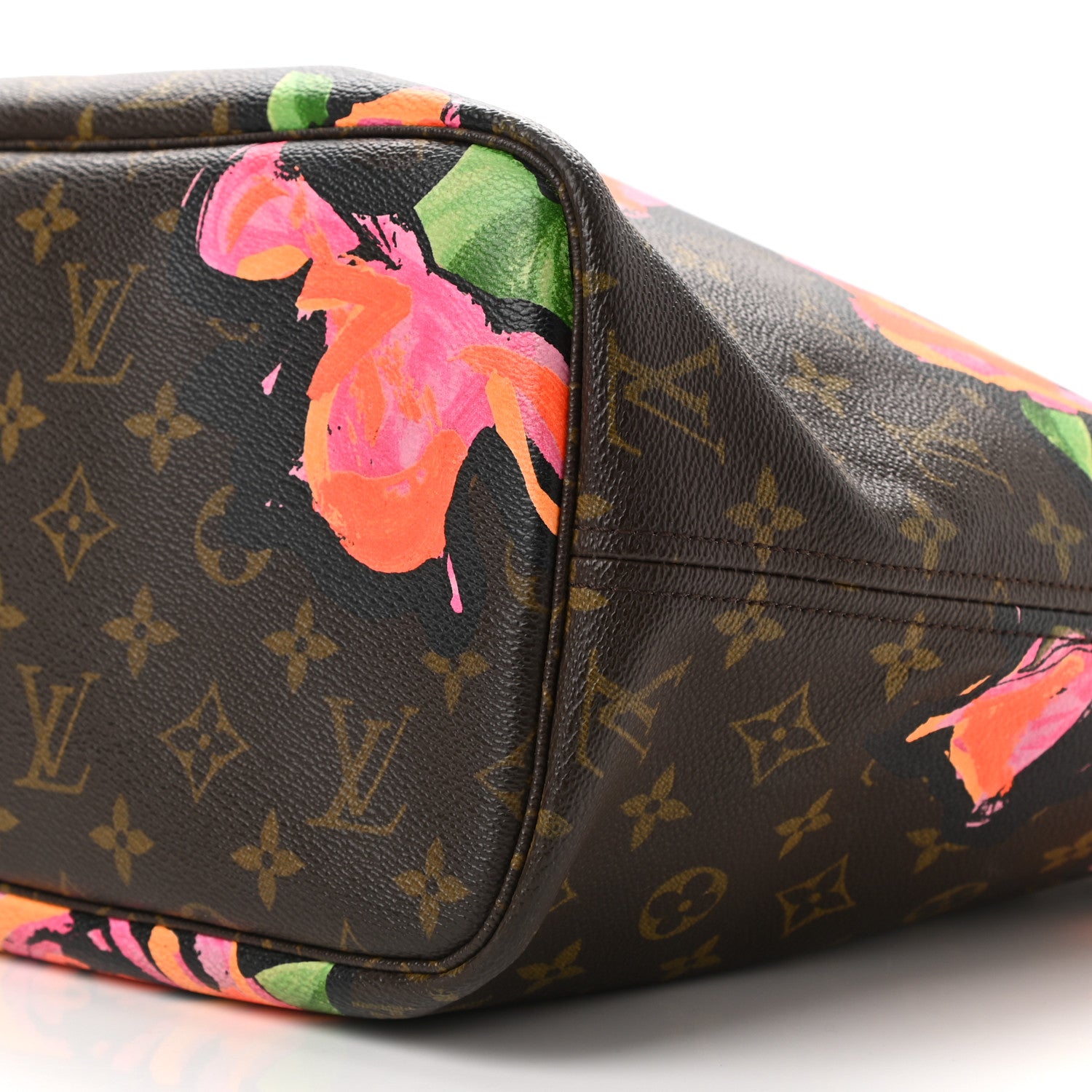 Louis Vuitton Monogram Roses Neverfull MM 19 of 21