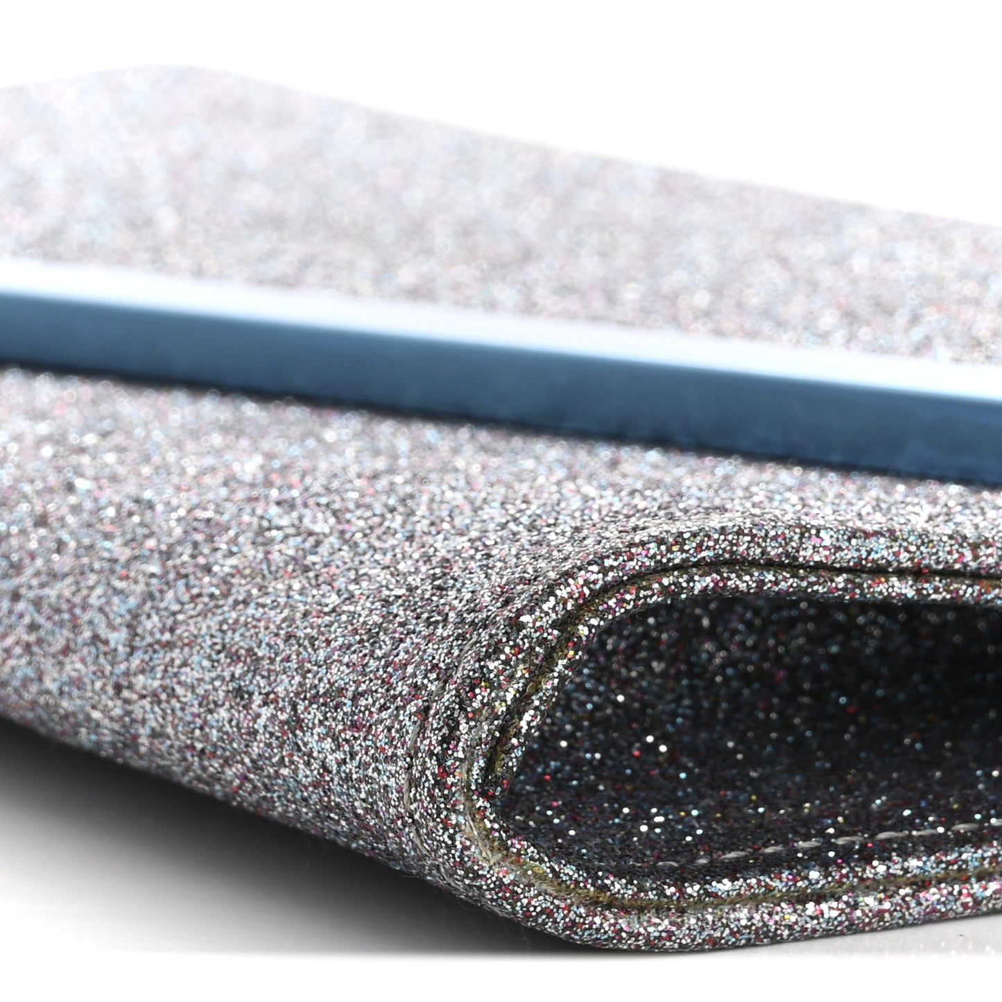 Glitter Fabric Erica Chain Clutch Multicolor