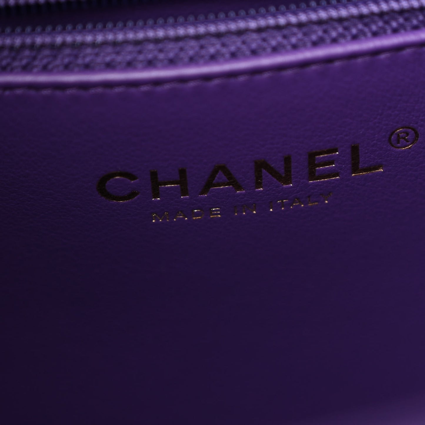 Caviar Quilted Large Classic Shopping Tote Purple