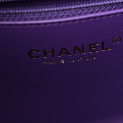 Chanel Caviar Quilted Large Classic Shopping Tote Purple 6 of 10