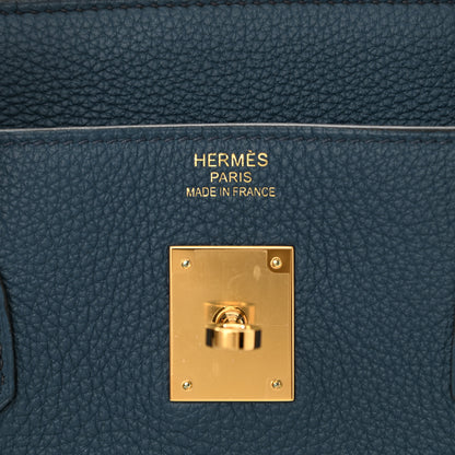 Hermes Togo Birkin 40 Bleu De Prusse 6 of 10