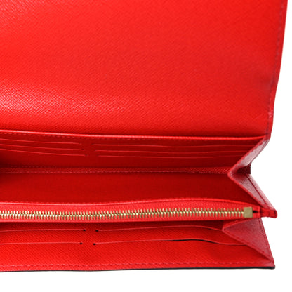 Louis Vuitton Monogram 2020 Christmas Animation Sarah Wallet Coquelicot 5 of 9