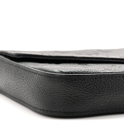 Louis Vuitton Empreinte Pochette Felicie Chain Wallet Black 10 of 11