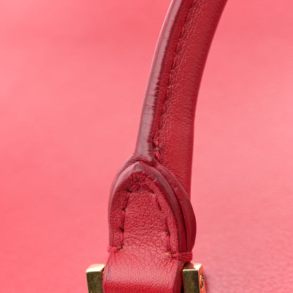 Saint Laurent Calfskin Baby Monogram Cabas Red 12 of 14