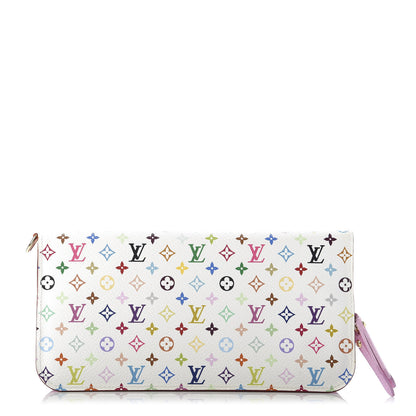 Louis Vuitton Monogram Multicolor Insolite Wallet White Litchi 1 of 8