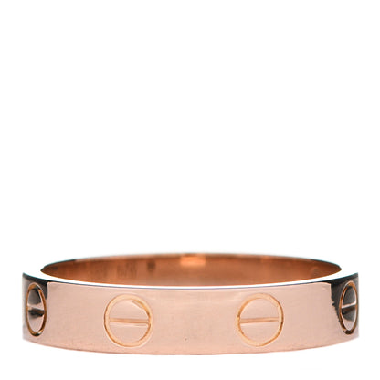 Cartier 18K Pink Gold 3.5mm LOVE Wedding Band Ring 51 5.75 3 of 5