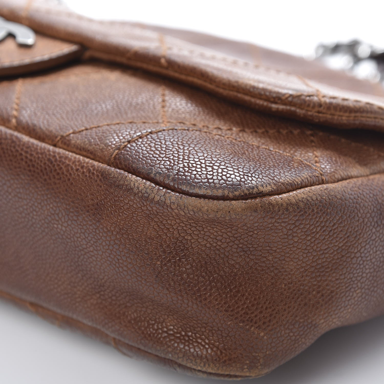 Chanel Caviar Outdoor Ligne Flap Brown 9 of 16