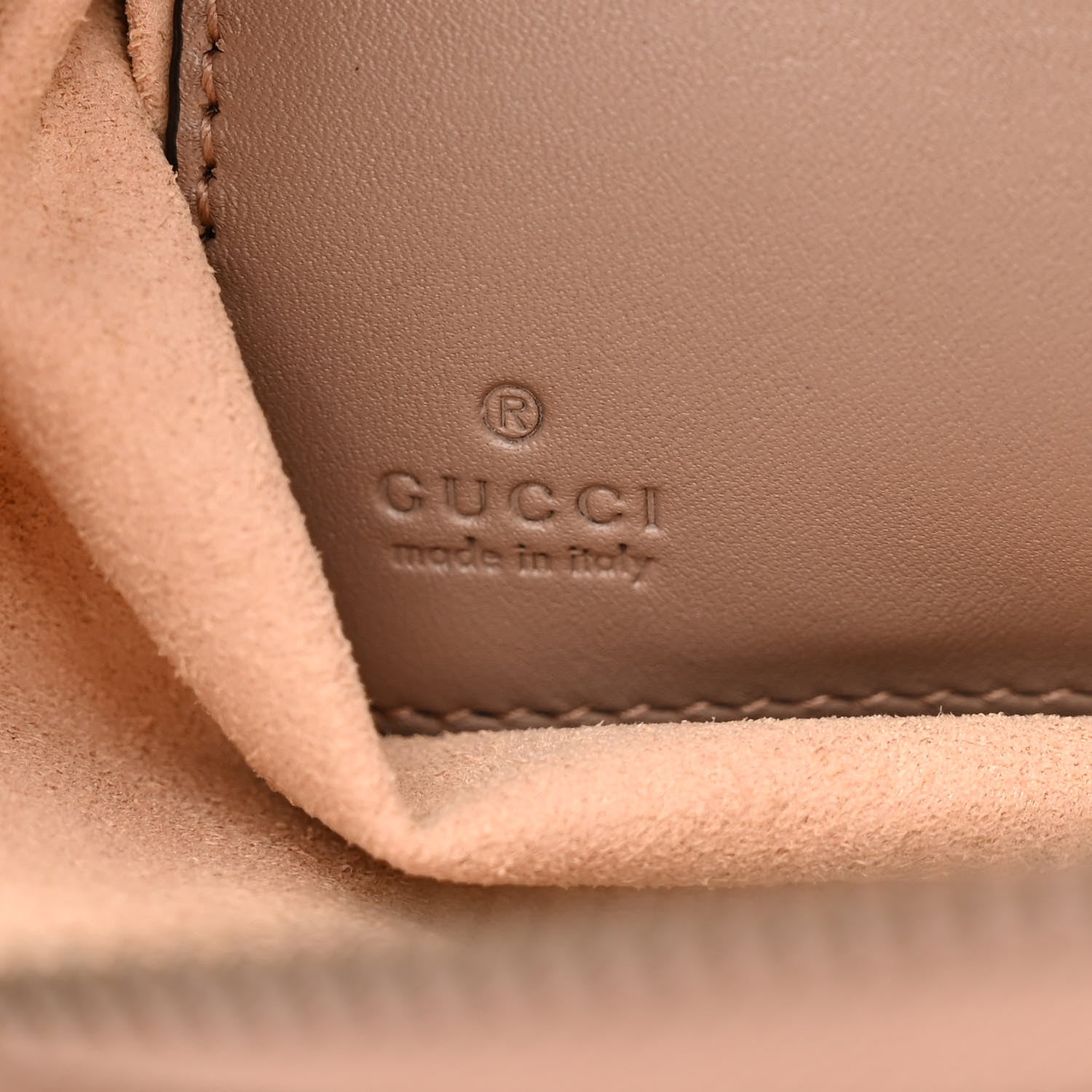 Gucci Calfskin Matelasse Mini GG Marmont Chain Bag Porcelain Rose 6 of 10