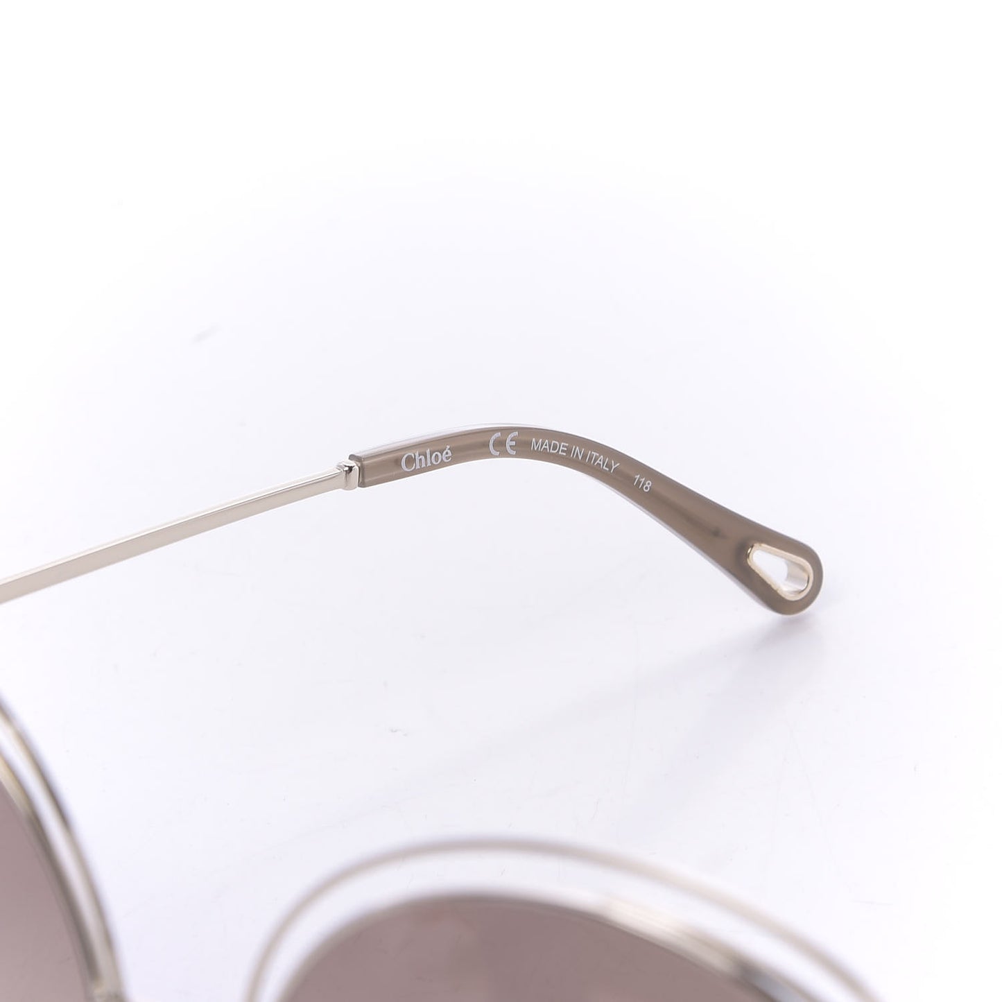 Metal Oversized Round Carlina Oversized Round Sunglasses CE114S Gold