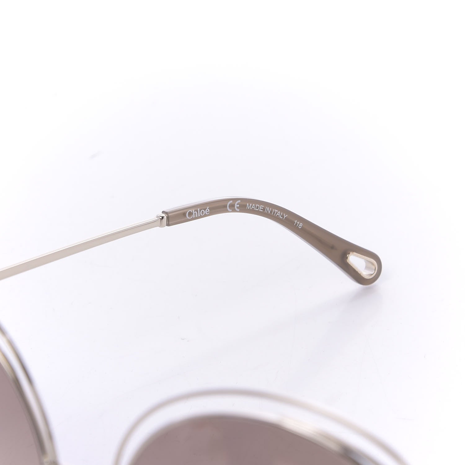 Chloe Metal Oversized Round Carlina Oversized Round Sunglasses CE114S Gold 6 of 7