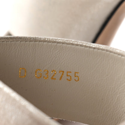 Chanel Metallic Lambskin Pearl Sandal Mules 37 Silver 13 of 13
