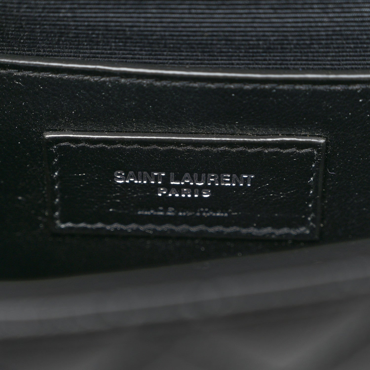 Saint Laurent Grain De Poudre Textured Mixed Matelasse Triquilt Small Monogram Satchel Black 5 of 8