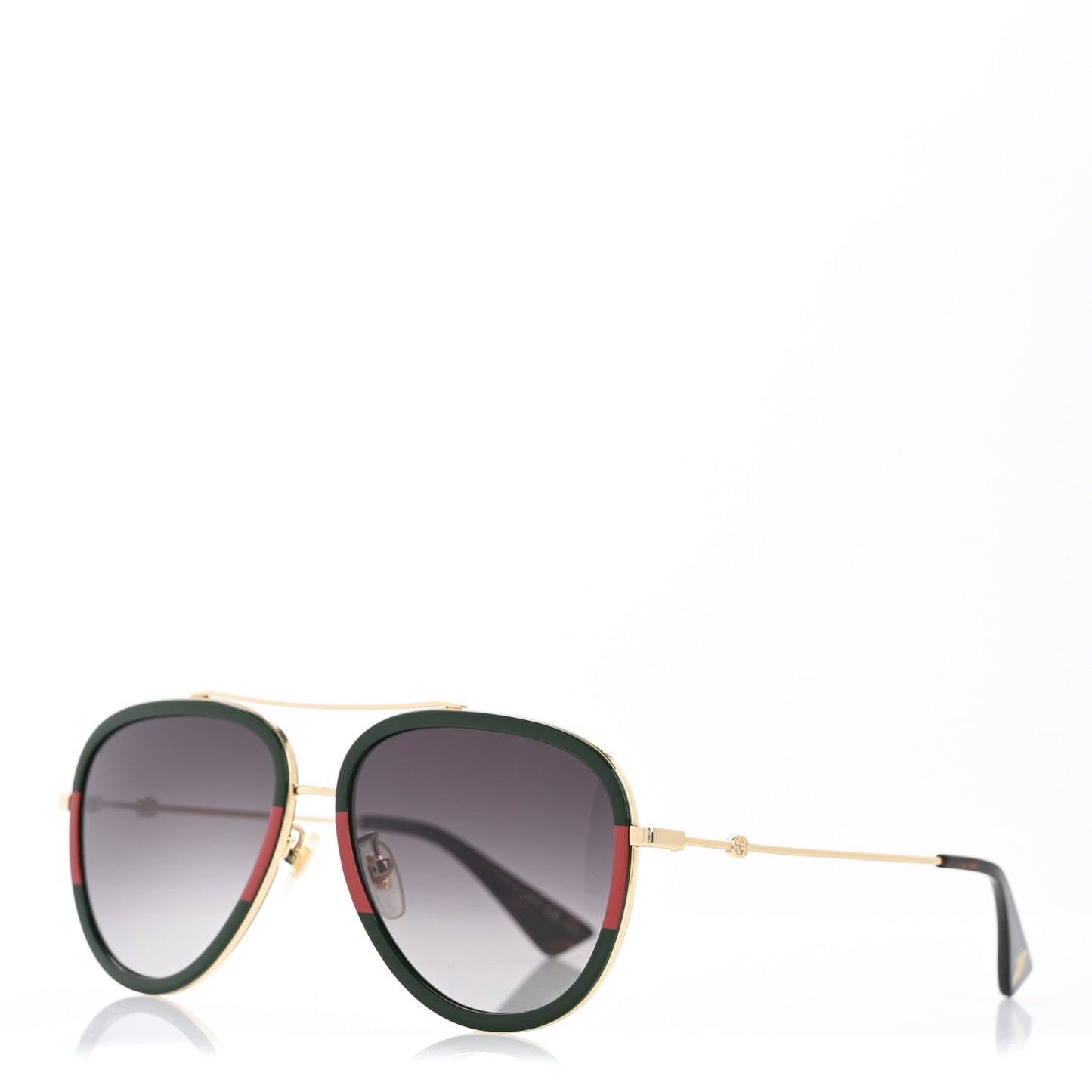 Web Aviator Sunglasses GG0062S Green Red