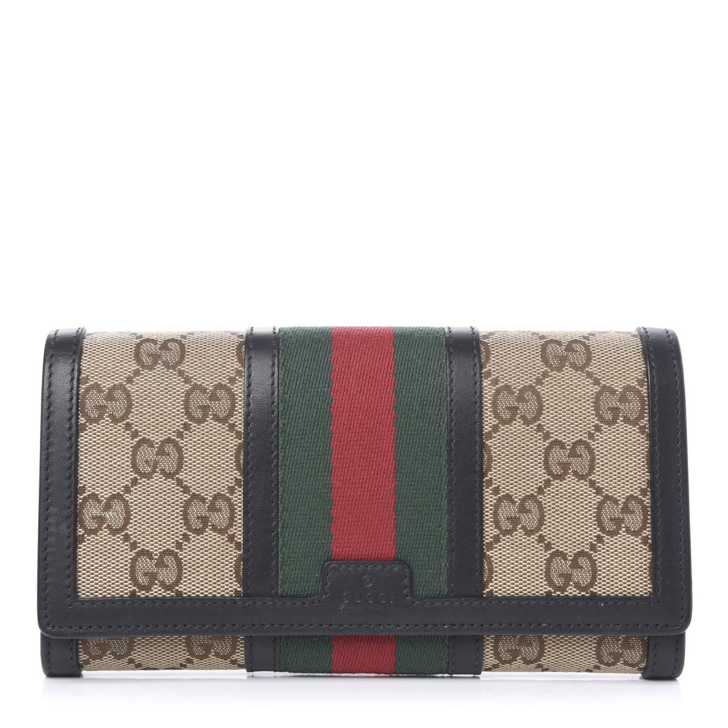 Monogram Vintage Web Continental Wallet Black