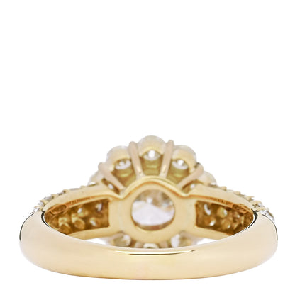 Parker & West by FASHIONPHILE 18K Yellow Gold Diamond 1.01ct Halo Engagement Ring 53 6.25 4 of 10