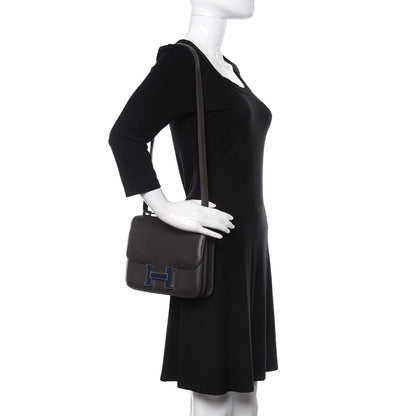 Hermes Swift Enamel Constance 24 Graphite 2 of 12
