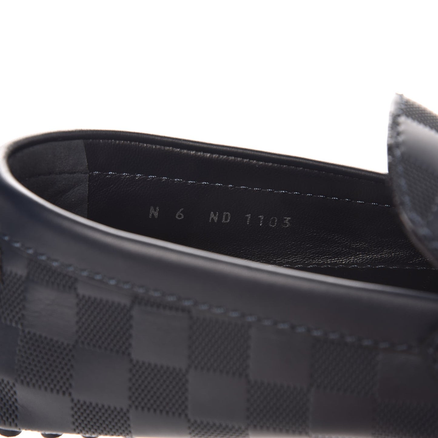 Mens Damier Infini Hockenheim Moccasin Loafers 6 Cosmos