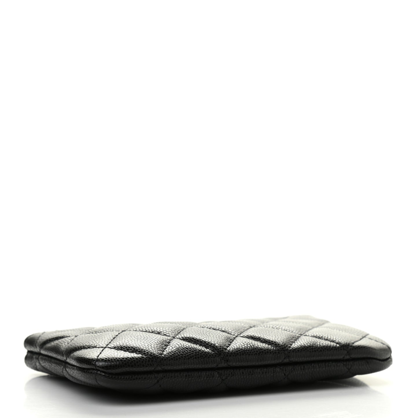 Caviar Quilted Small Cosmetic Case Black