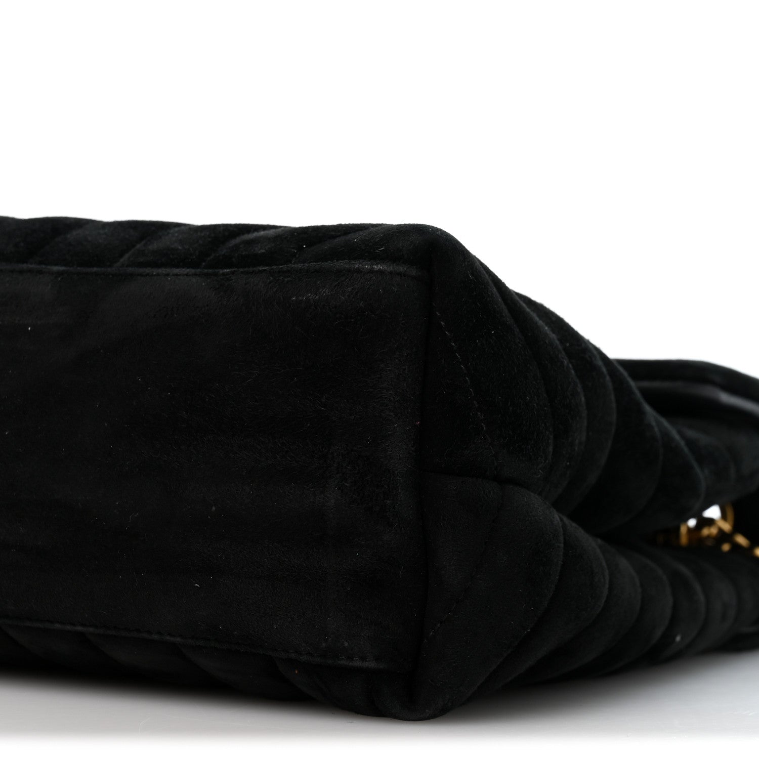Saint Laurent Suede Y Quilted Monogram Medium Loulou Chain Satchel Black 10 of 13