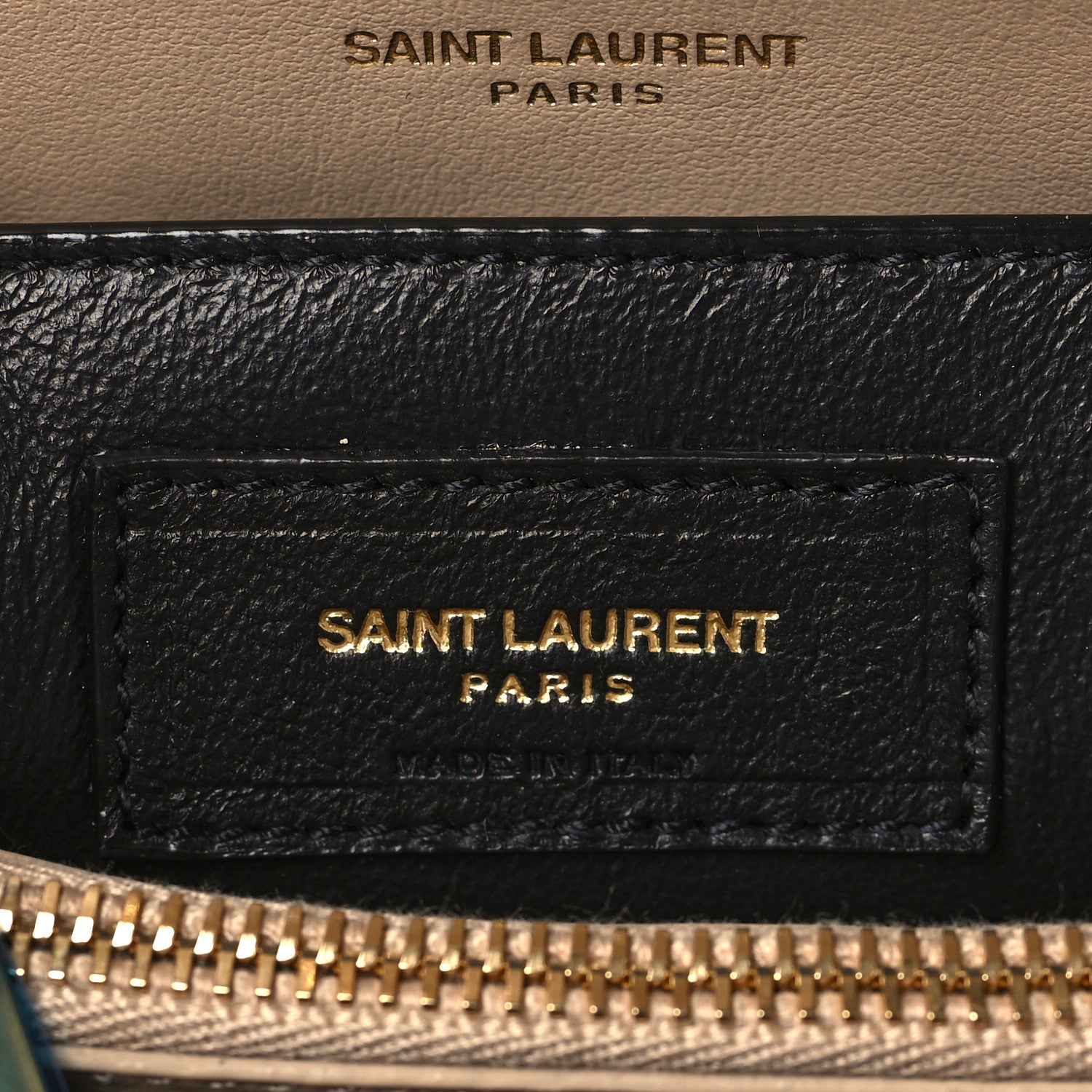 Saint Laurent Calfskin Y Quilted Monogram Small Loulou Chain Satchel Dark Beige 6 of 10