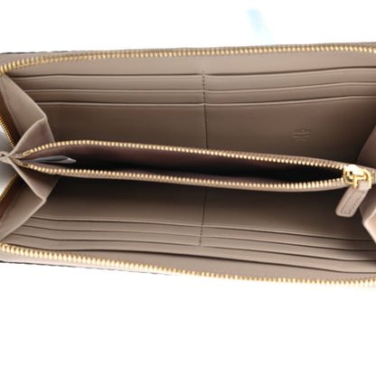MCM Visetos Large Zip Around Wallet Beige 5 of 8