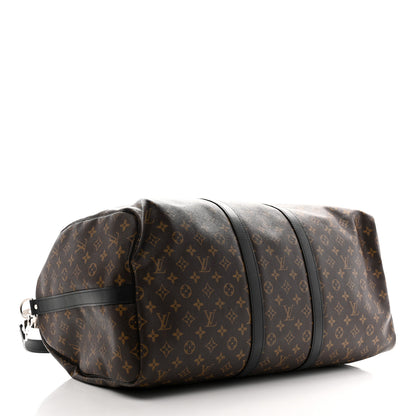 Louis Vuitton Monogram Macassar Keepall Bandouliere 55 3 of 14