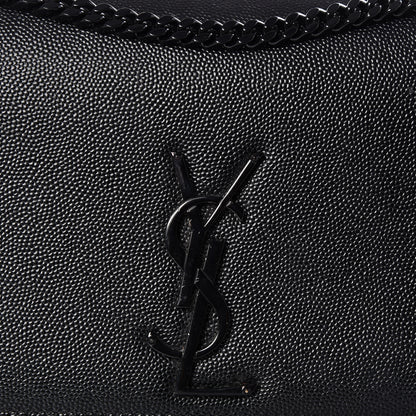 Saint Laurent Grain De Poudre Medium Classic Monogram Kate Satchel Black 11 of 11