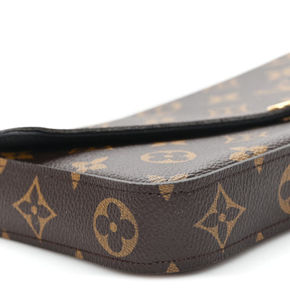 Louis Vuitton Monogram My LV World Tour Pochette Felicie Chain Wallet Black 8 of 12