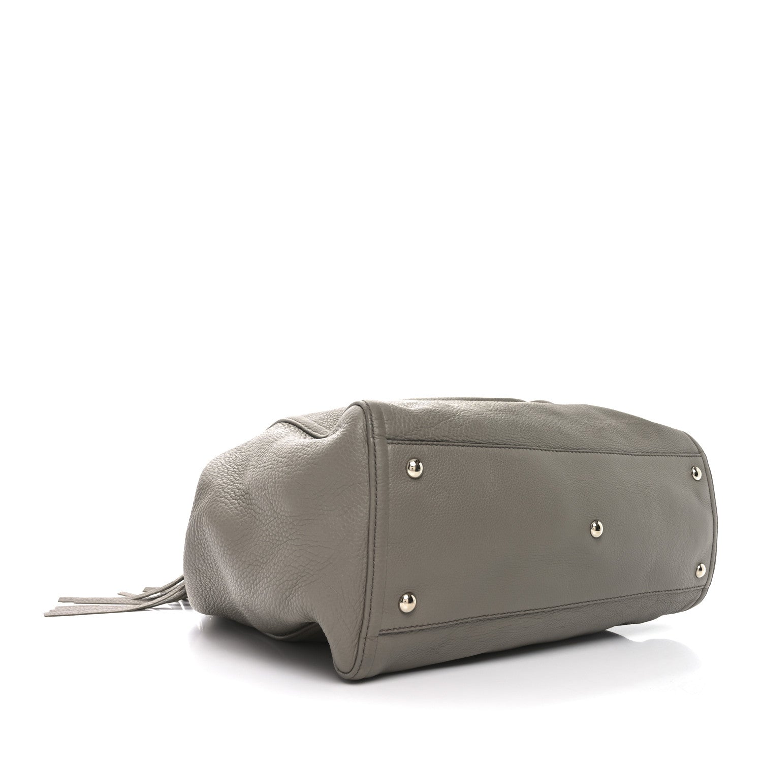 Gucci Pebbled Calfskin Medium Soho Shoulder Bag New Fango 3 of 9