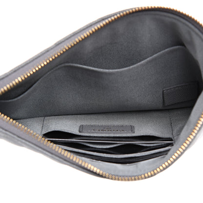 Chanel Caviar Quilted Cosmetic Case Grey 4 of 7