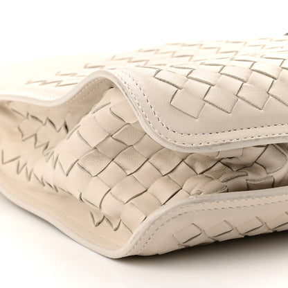 Bottega Veneta Nappa Intrecciato Shoulder Bag White 8 of 9