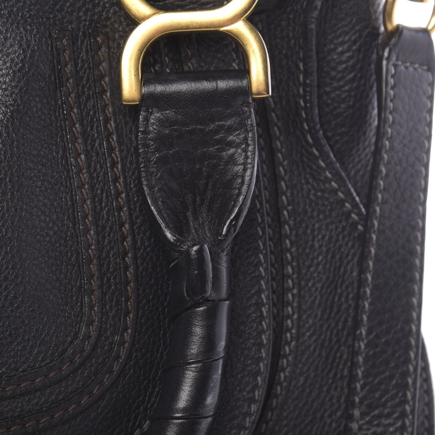Calfskin Medium Marcie Satchel Black