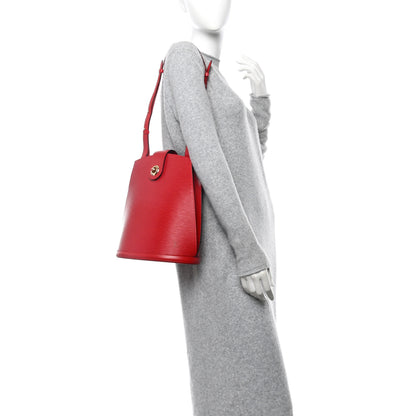 Louis Vuitton Epi Cluny Castillan Red 2 of 12