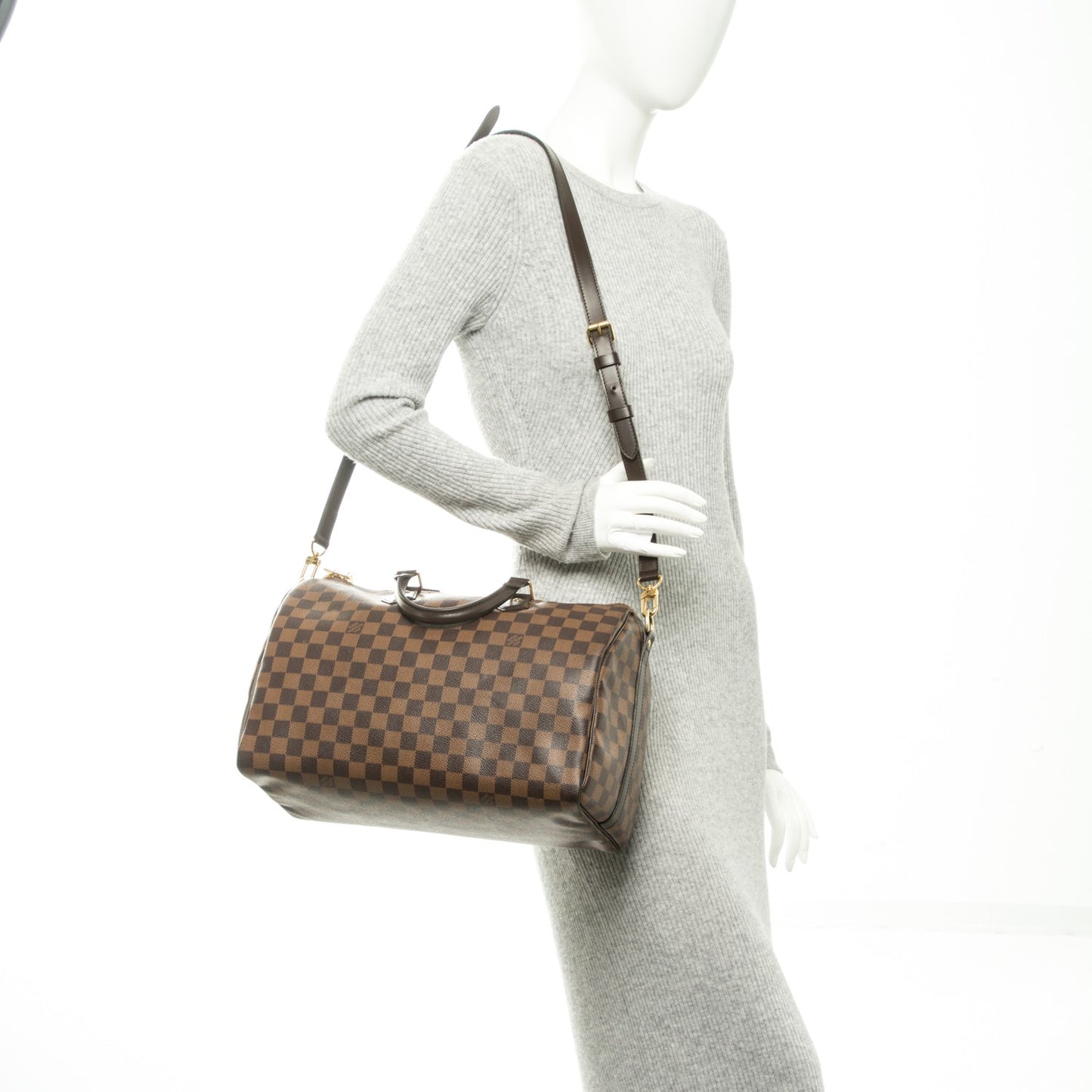 Damier Ebene Speedy Bandouliere 35