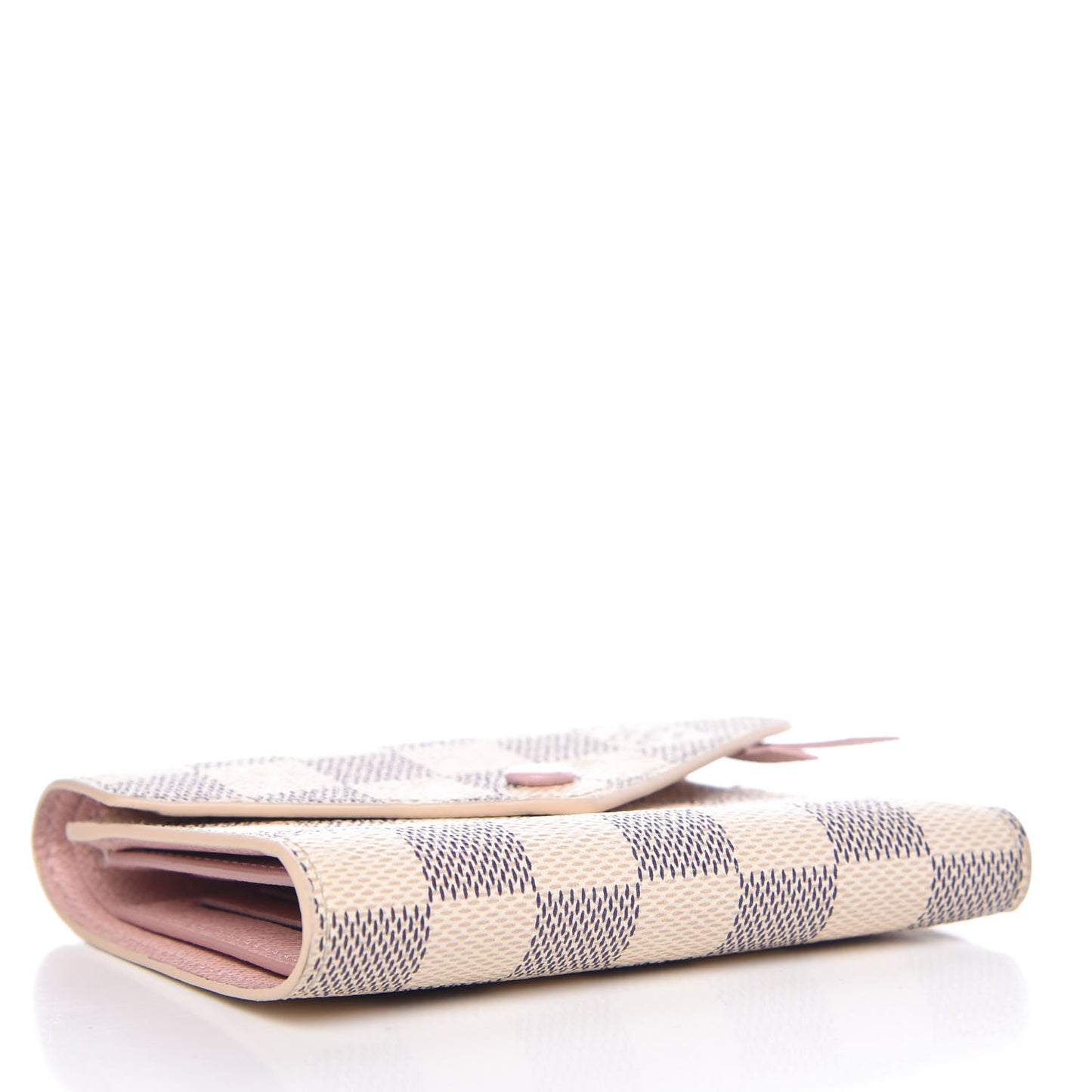 Damier Azur Victorine Wallet Rose Ballerine