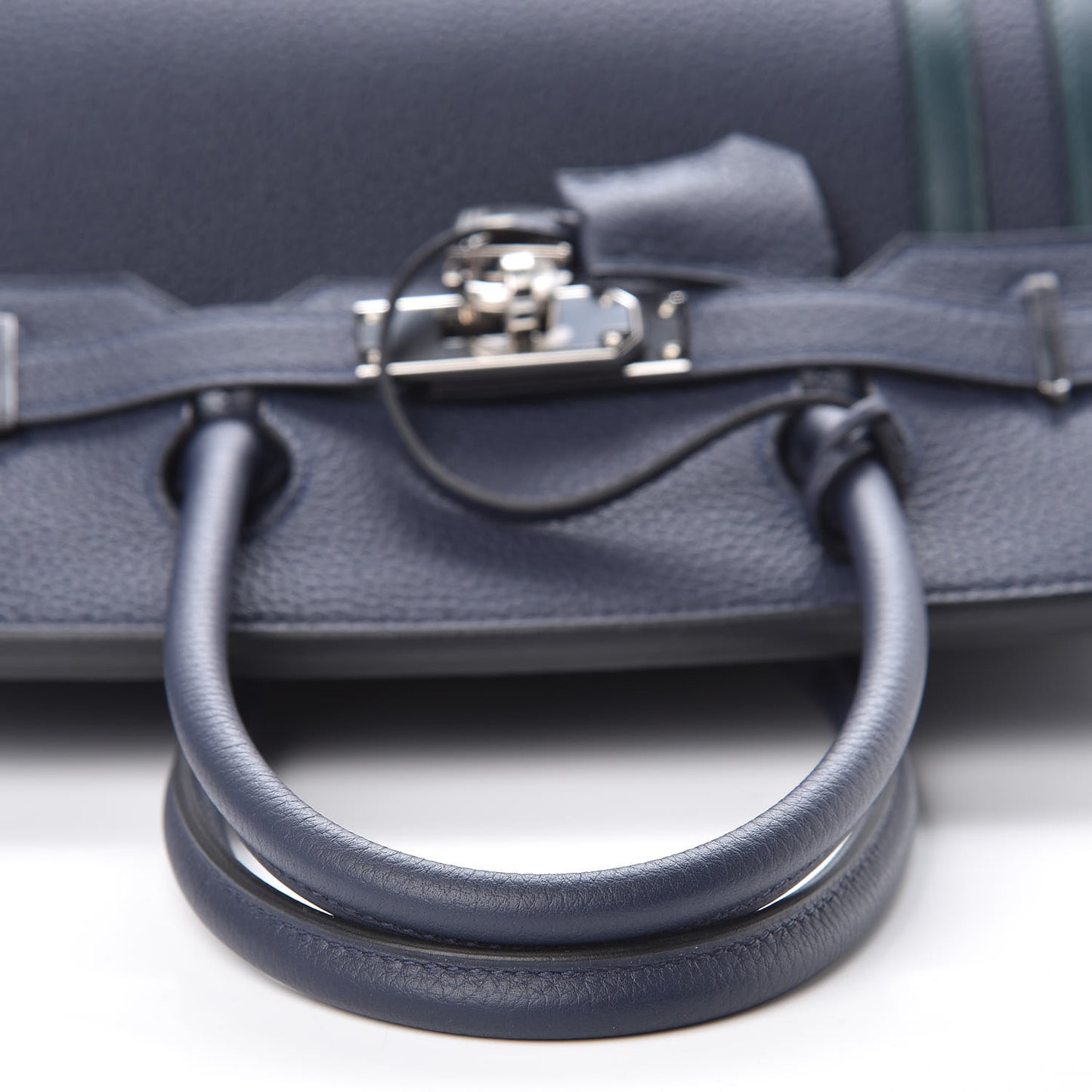 Togo Swift Officier Birkin 30 Bleu Nuit Vert Cypress