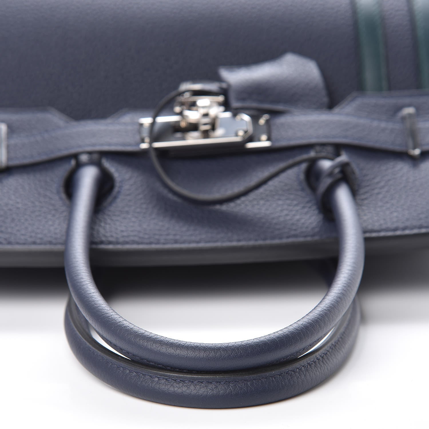 Hermes Togo Swift Officier Birkin 30 Bleu Nuit Vert Cypress 30 of 39