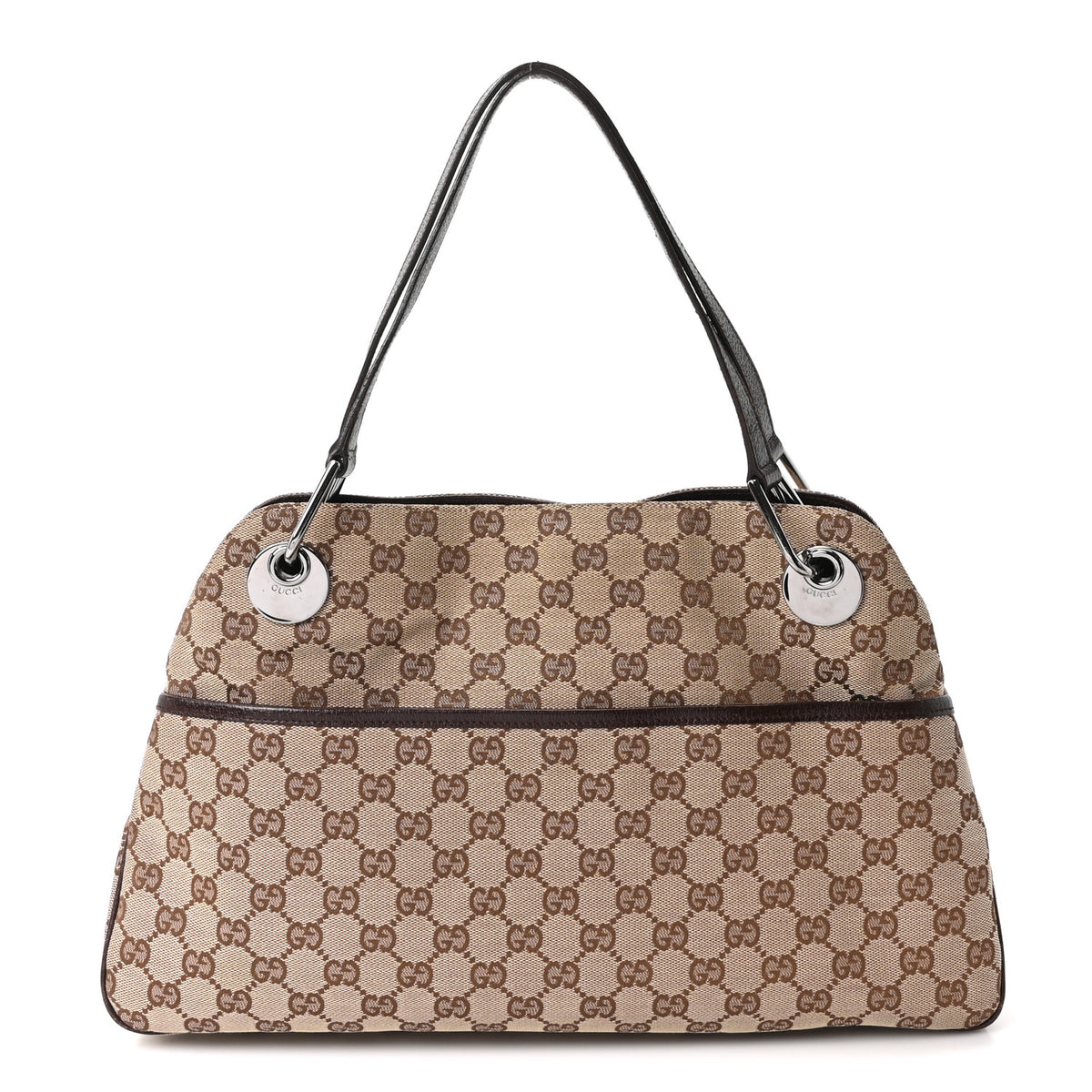Gucci Monogram Medium Eclipse Shoulder Bag Dark Brown 1 of 10