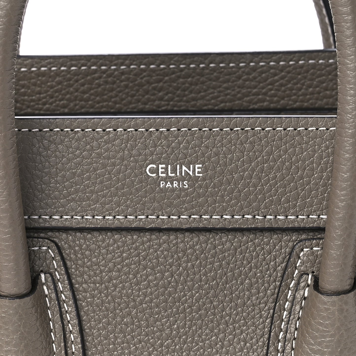 Drummed Calfskin Nano Luggage Souris