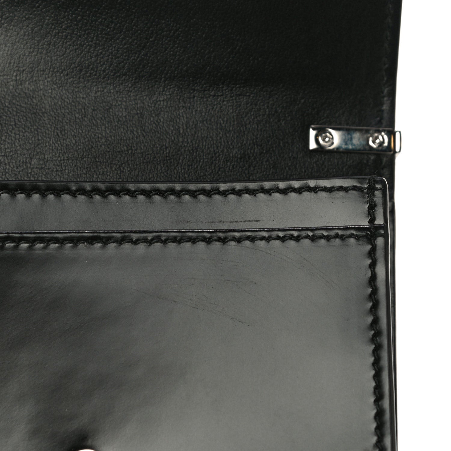 Prada Spazzolato Chain Card Holder Wallet Black 9 of 10