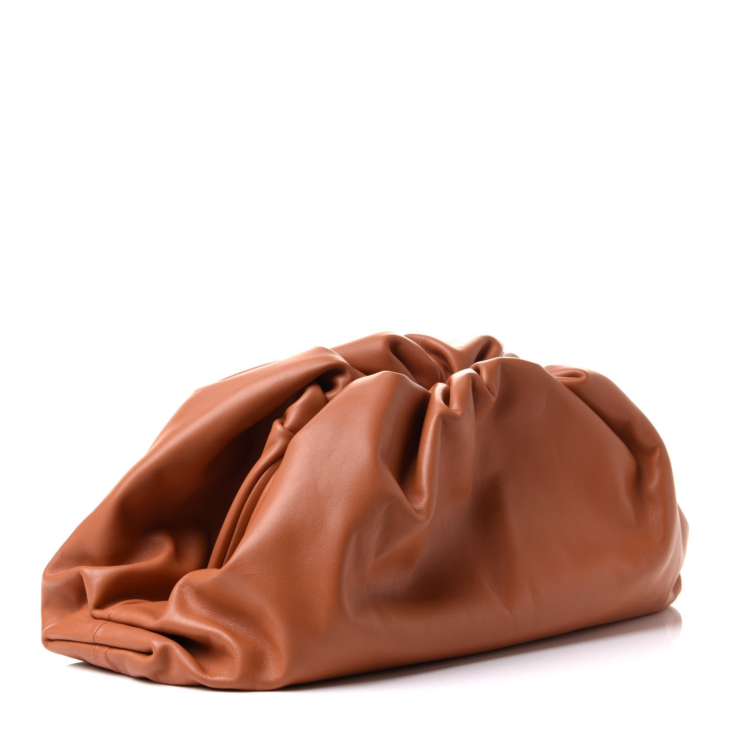 Bottega Veneta Smooth Butter Calf The Pouch Oversized Clutch Clay 3 of 10