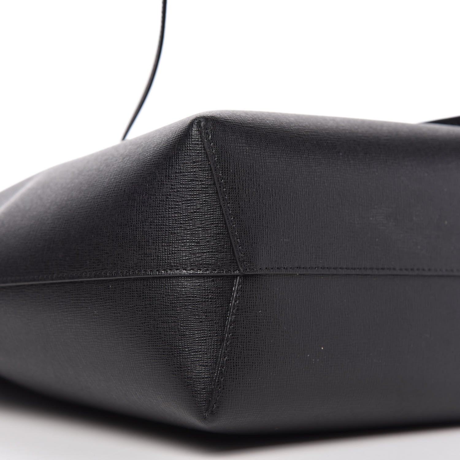 Mansur Gavriel Saffiano Mini Bucket Bag Black 6 of 10